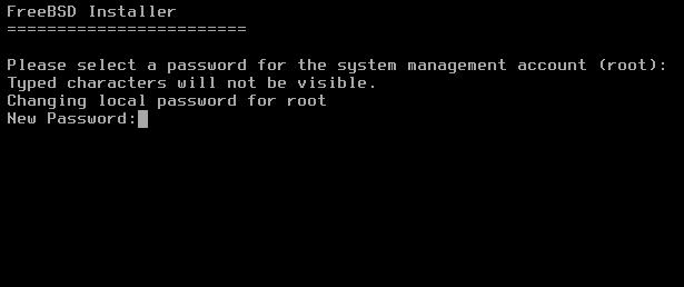 freebsd root password