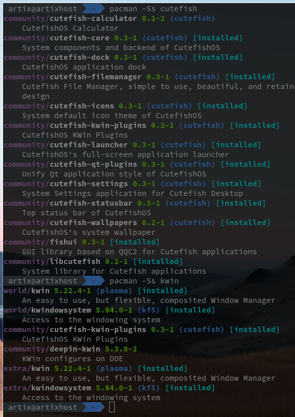 Cara Install Cutefish Desktop Environtment di Arch/Artix Linux