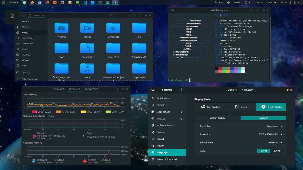 desktop environtment linux terbaik gnome