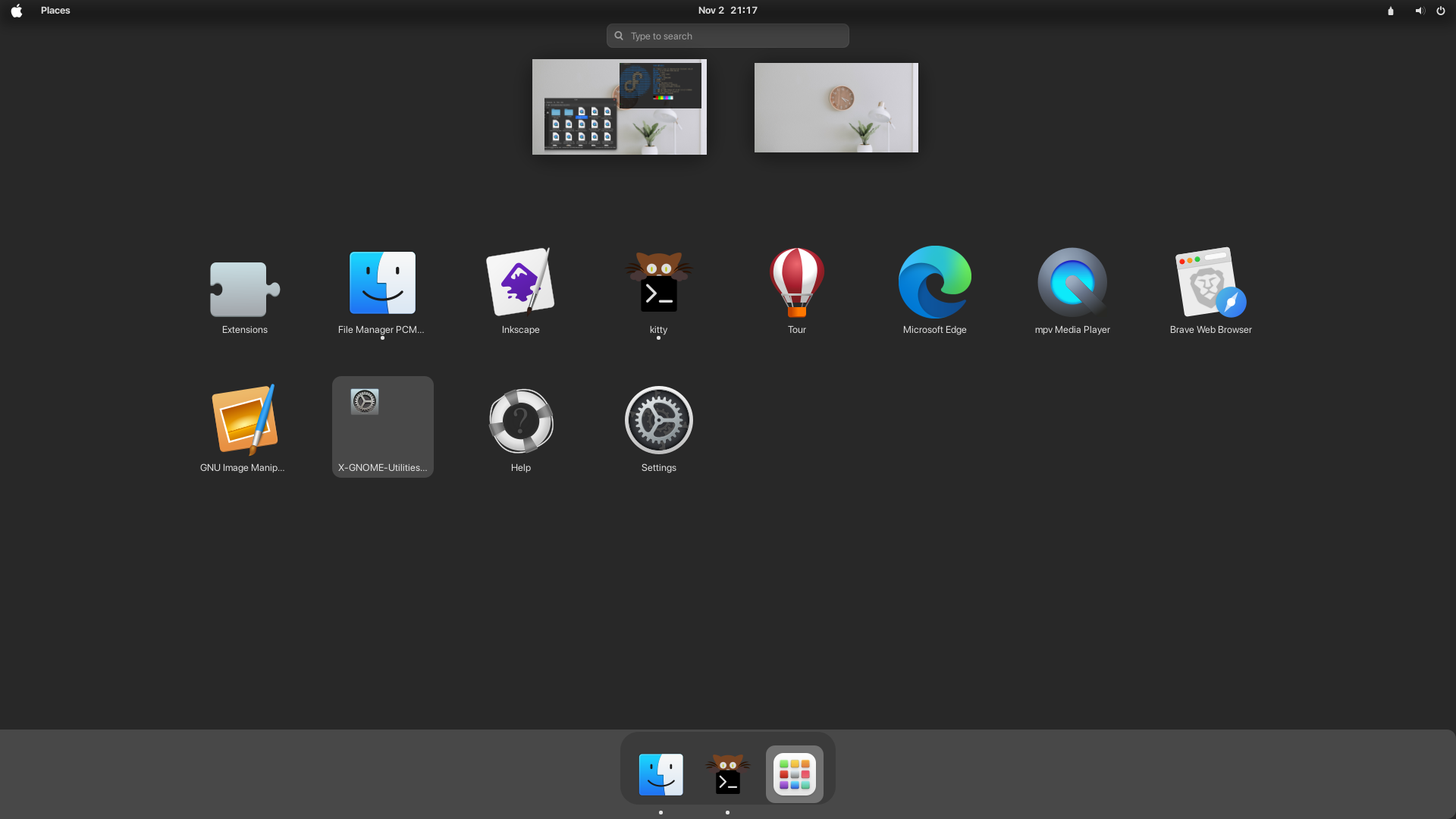 gnome fedora minimal install no bloat