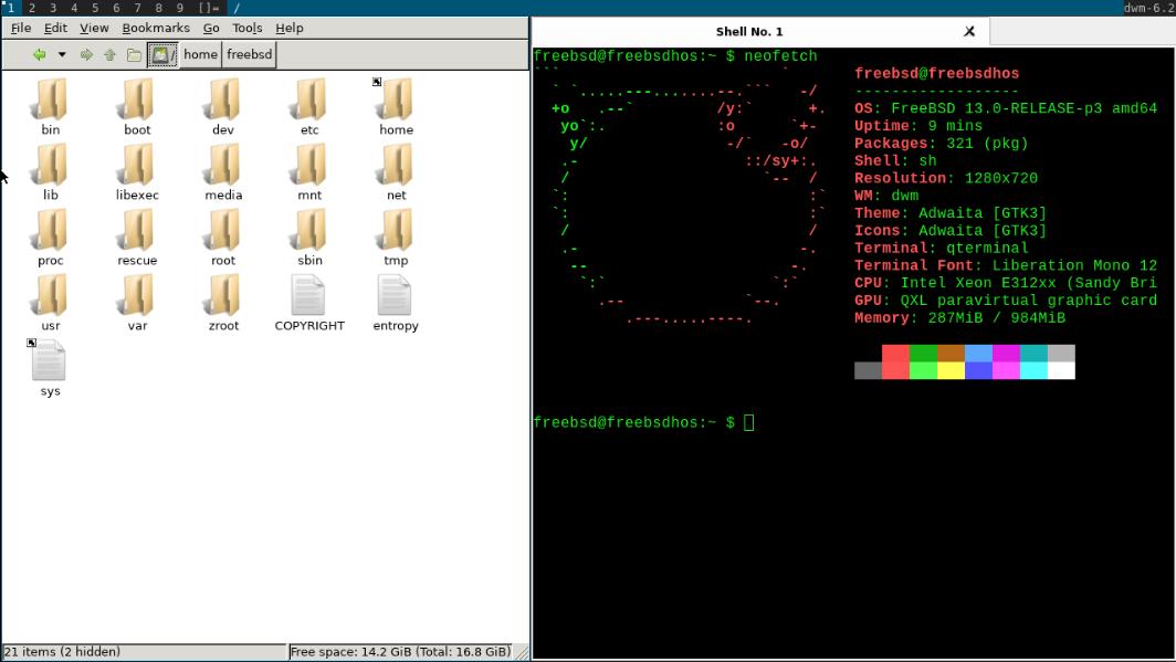 freebsd dwm pcmanfm