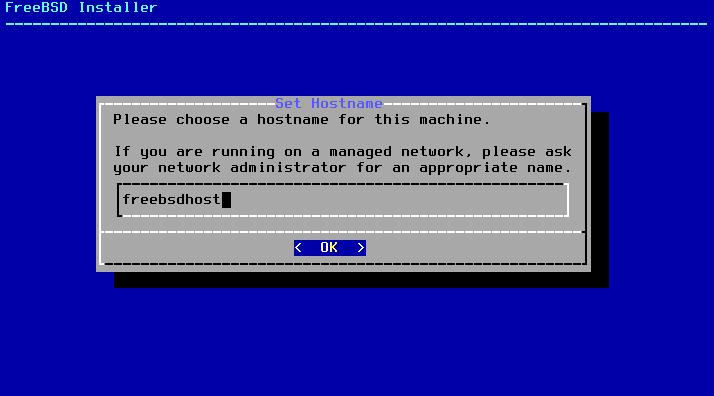 setting host freebsd