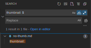 hapus thumbnail di vscode