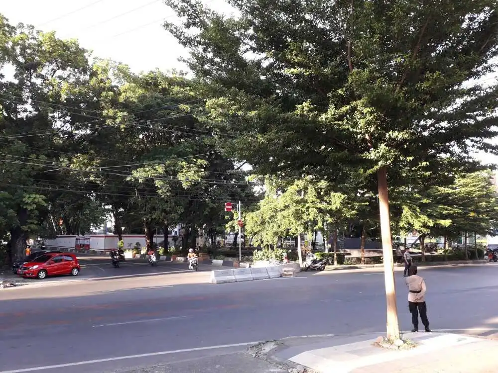 jalan di makassar sepi karena virus corona covid19