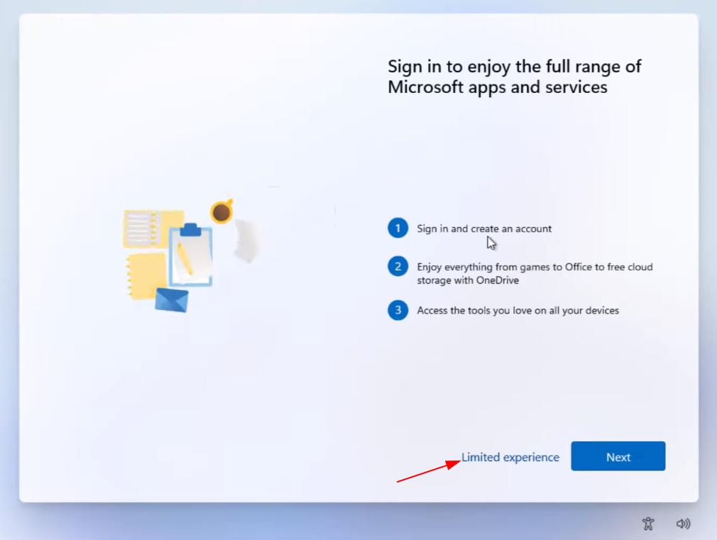 limited experience windows 11
