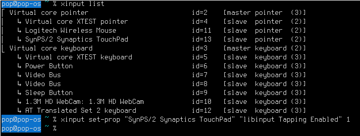 Mengaktifkan Touchpad Tap / Klik Secara Manual pada PopOS DWM Window Manager