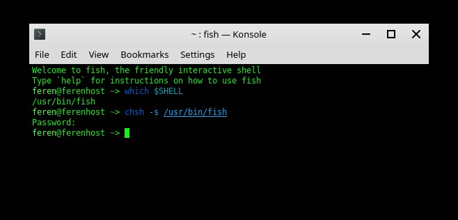 mengganti shell linux - fish shell linux